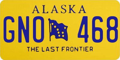 AK license plate GNO468