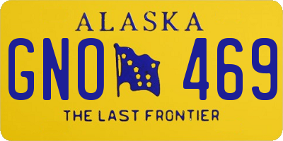 AK license plate GNO469