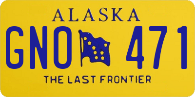 AK license plate GNO471