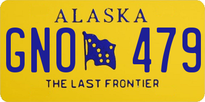 AK license plate GNO479