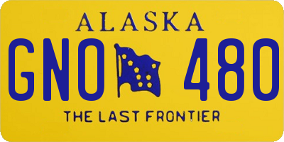 AK license plate GNO480