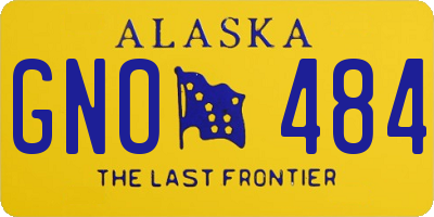 AK license plate GNO484