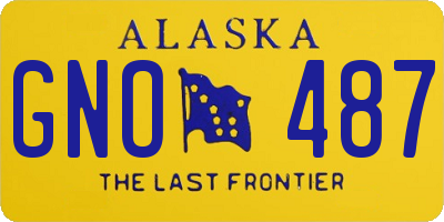 AK license plate GNO487