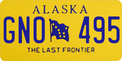 AK license plate GNO495