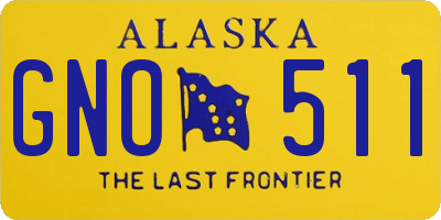 AK license plate GNO511