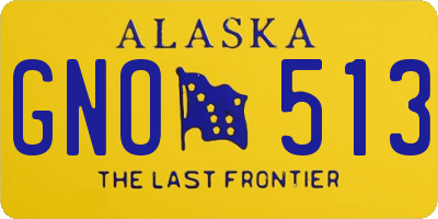 AK license plate GNO513