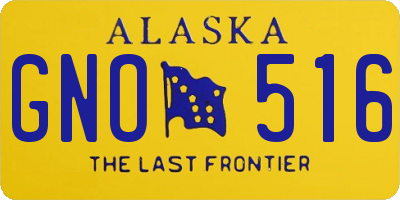 AK license plate GNO516