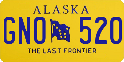 AK license plate GNO520