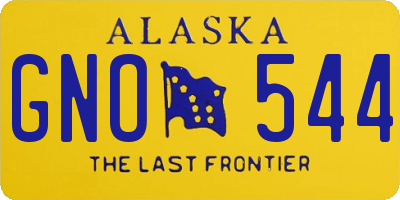 AK license plate GNO544