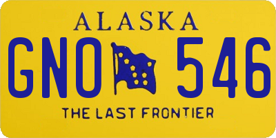 AK license plate GNO546