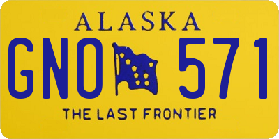 AK license plate GNO571