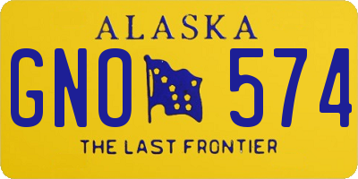 AK license plate GNO574