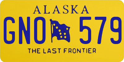 AK license plate GNO579