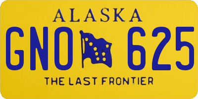 AK license plate GNO625