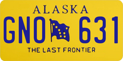 AK license plate GNO631