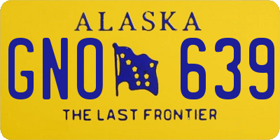 AK license plate GNO639