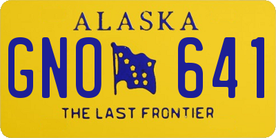 AK license plate GNO641