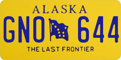 AK license plate GNO644