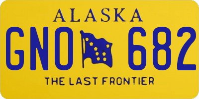 AK license plate GNO682