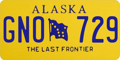 AK license plate GNO729