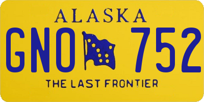 AK license plate GNO752
