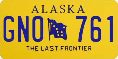 AK license plate GNO761