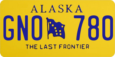 AK license plate GNO780