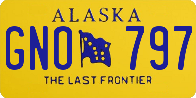 AK license plate GNO797