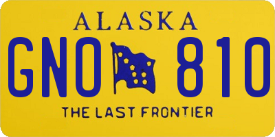 AK license plate GNO810