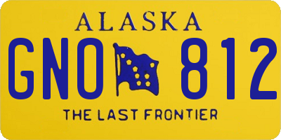 AK license plate GNO812