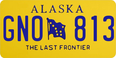 AK license plate GNO813