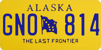 AK license plate GNO814