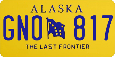 AK license plate GNO817