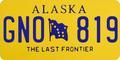 AK license plate GNO819
