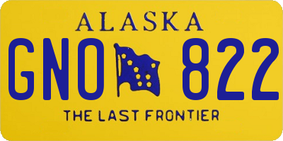 AK license plate GNO822