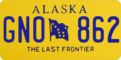 AK license plate GNO862