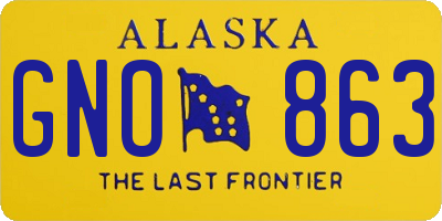 AK license plate GNO863