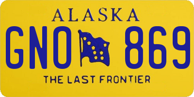 AK license plate GNO869