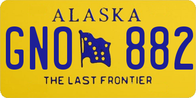 AK license plate GNO882