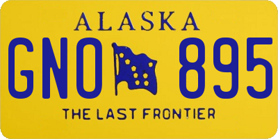 AK license plate GNO895