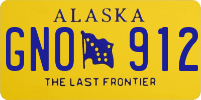 AK license plate GNO912