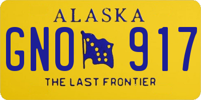 AK license plate GNO917