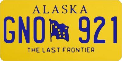 AK license plate GNO921