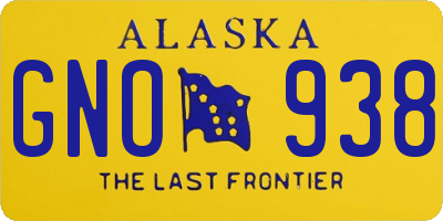 AK license plate GNO938