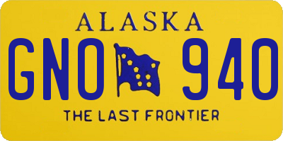 AK license plate GNO940