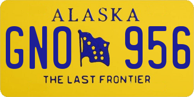 AK license plate GNO956