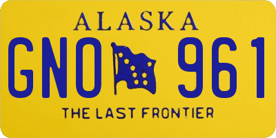 AK license plate GNO961
