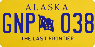 AK license plate GNP038
