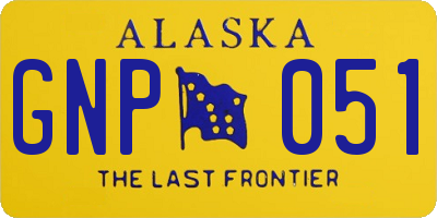 AK license plate GNP051