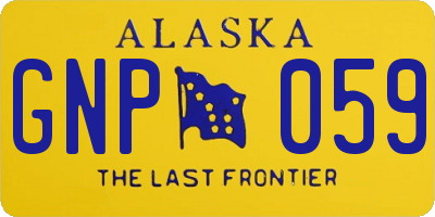 AK license plate GNP059